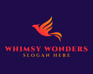 Phoenix Flying Bird logo design