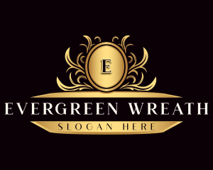 Wreath Ornament Boutique logo design