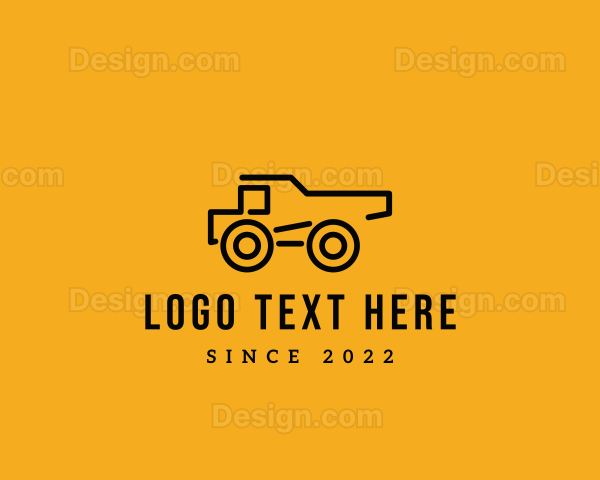 Construction Dump Truck Logo