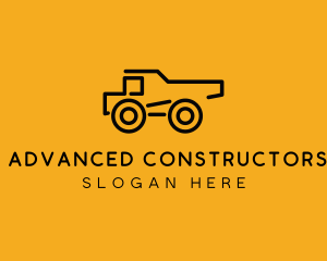 Construction Dump Truck  logo design