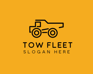 Construction Dump Truck  logo design