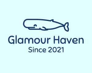 Blue Whale Outline  logo