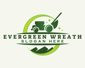 Lawn Mower Gardening logo design