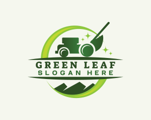 Lawn Mower Gardening logo design