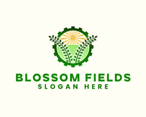 Agriculture Field Gear logo design