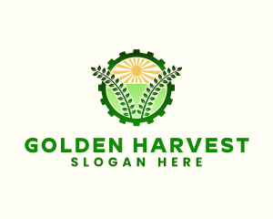 Agriculture Field Gear logo design