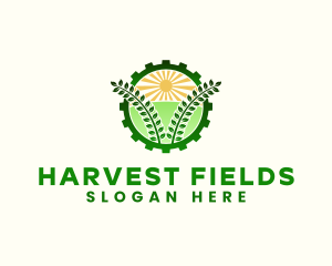 Agriculture Field Gear logo design