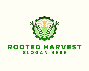 Agriculture Field Gear logo design