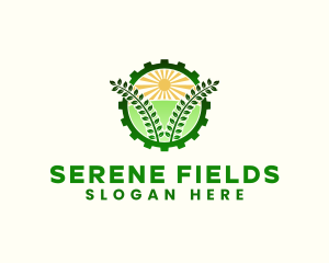 Agriculture Field Gear logo design