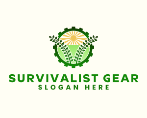 Agriculture Field Gear logo design