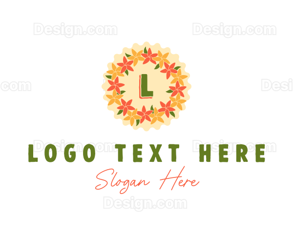 Flower Garland Lei Logo