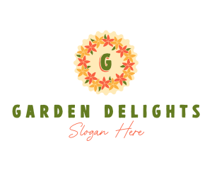 Flower Garland Lei logo design