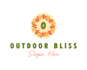 Flower Garland Lei logo design