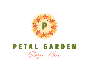 Flower Garland Lei logo design