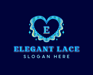 Retro Heart Lace logo