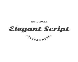 Generic Branding Script logo design