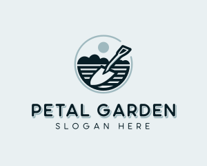 Yard Landscaping Shovel logo design