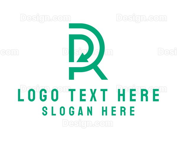 Logistics Arrow Letter R Logo