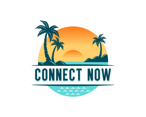 Vacation Tourism Island Logo