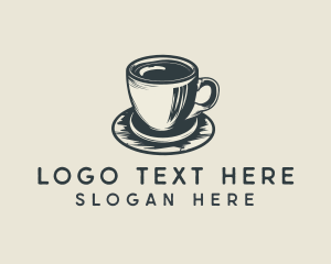 Vintage Coffee Cup Saucer logo