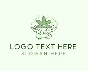 Marijuana Leaf Yoga logo