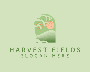 Natural Fields Sunset logo design