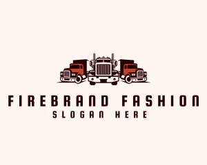 Heavy Cargo Truck Logistics Logo