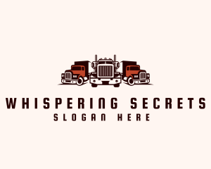 Heavy Cargo Truck Logistics Logo