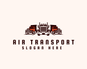 Heavy Cargo Truck Logistics logo design