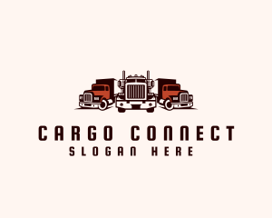 Heavy Cargo Truck Logistics logo design