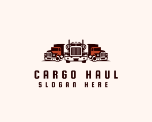 Heavy Cargo Truck Logistics logo design