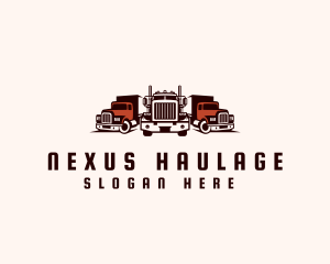 Heavy Cargo Truck Logistics logo design