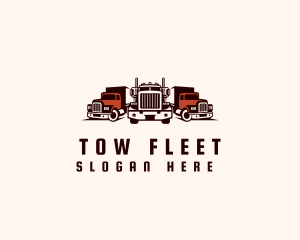 Heavy Cargo Truck Logistics logo design