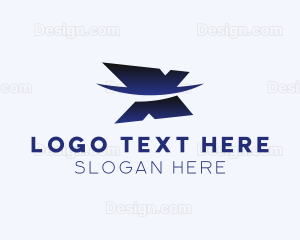 Swoosh Tech Software Letter X Logo