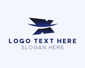 Swoosh Tech Software Letter X logo