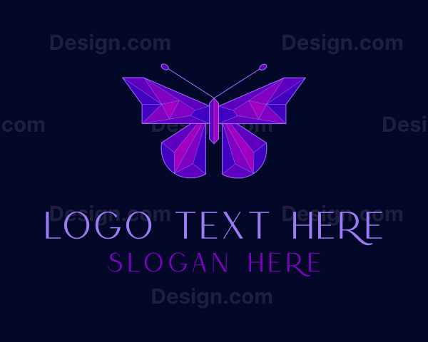 Geometric Butterfly Jewelry Logo