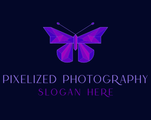 Geometric Butterfly Jewelry logo design