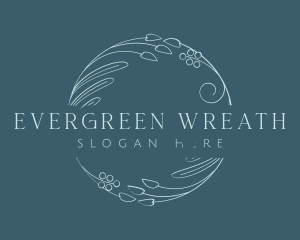 Elegant Ornamental Wreath  logo design