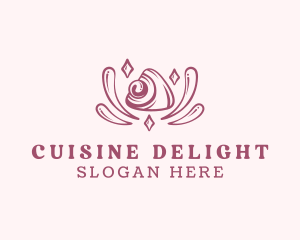 Sweet Mochi Dessert logo design