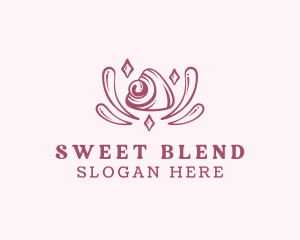 Sweet Mochi Dessert logo design