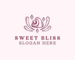 Sweet Mochi Dessert logo design