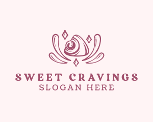 Sweet Mochi Dessert logo design