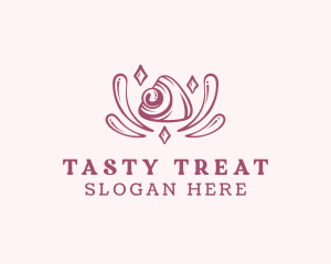 Sweet Mochi Dessert logo design