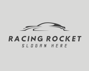 Sleek Sports Car Racer logo design