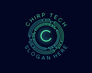 Cyber Tech Circuit logo design