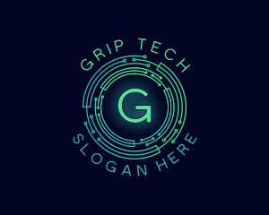 Cyber Tech Circuit logo design