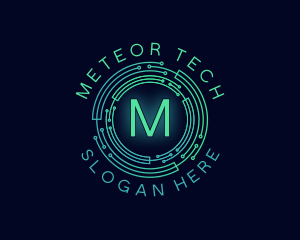 Cyber Tech Circuit logo design