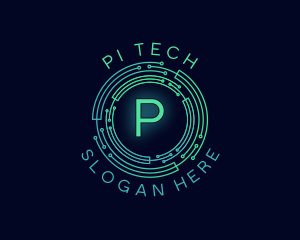 Cyber Tech Circuit logo design