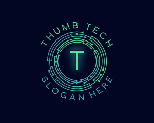 Cyber Tech Circuit logo design