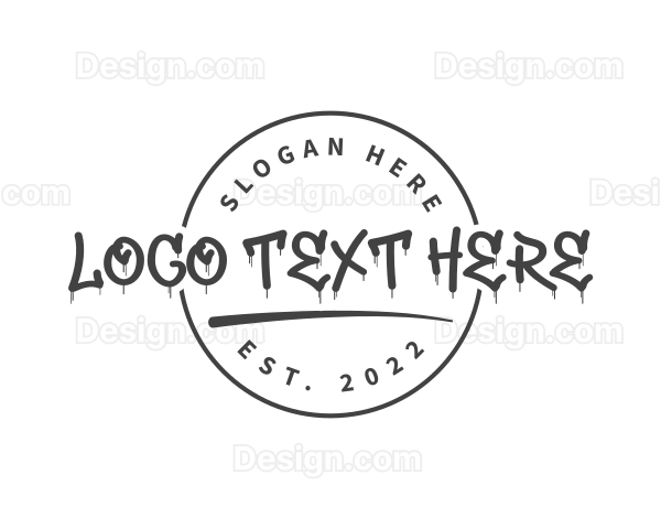 Graffiti Streetwear Wordmark Logo